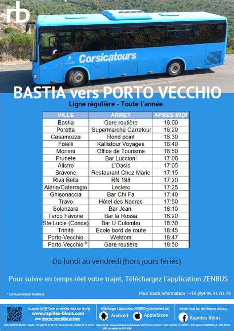 bastia porto vecchio bus.